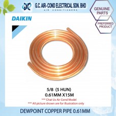 (GENUINE PARTS) DEWPOINT Copper Tube Aircond Piping 0.61mm  /50 feet per coil  # 1.0HP-2.5HP (Ipoh A/C Accessories)